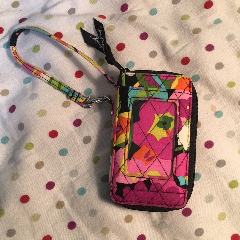 Vera Bradley flower wristlet wallet